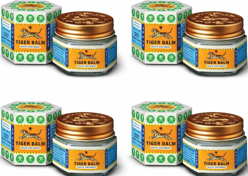 مرهم تايجر بالم الأبيض لتخفيف الألم  10 جرام– عبوة 4 قطع - Image 1